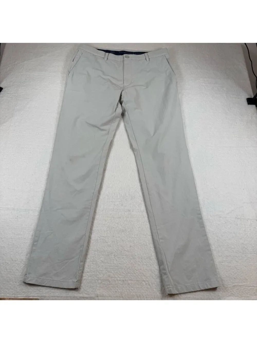 Vineyard Vines Pants Mens Size 34x32 Gray On-The-Go Chino Stretch Casual